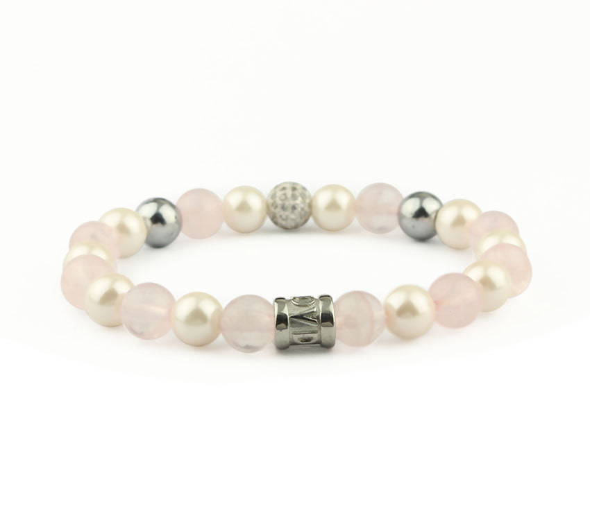 Perlenarmband Rose Glam