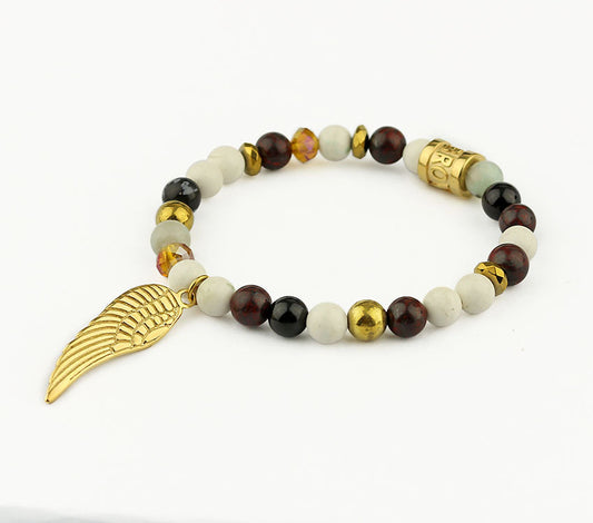 Armband Braun Gold Wing