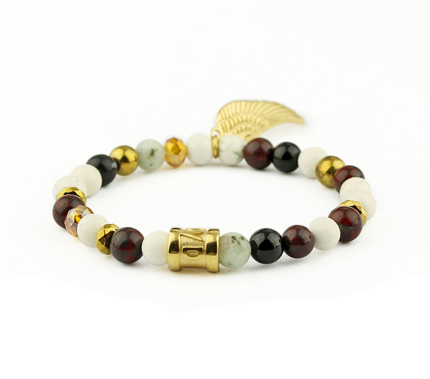 Armband Braun Gold Wing