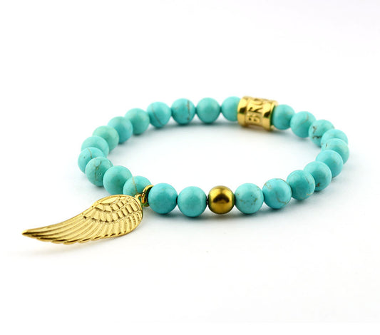 Perlenarmband Minze Wing