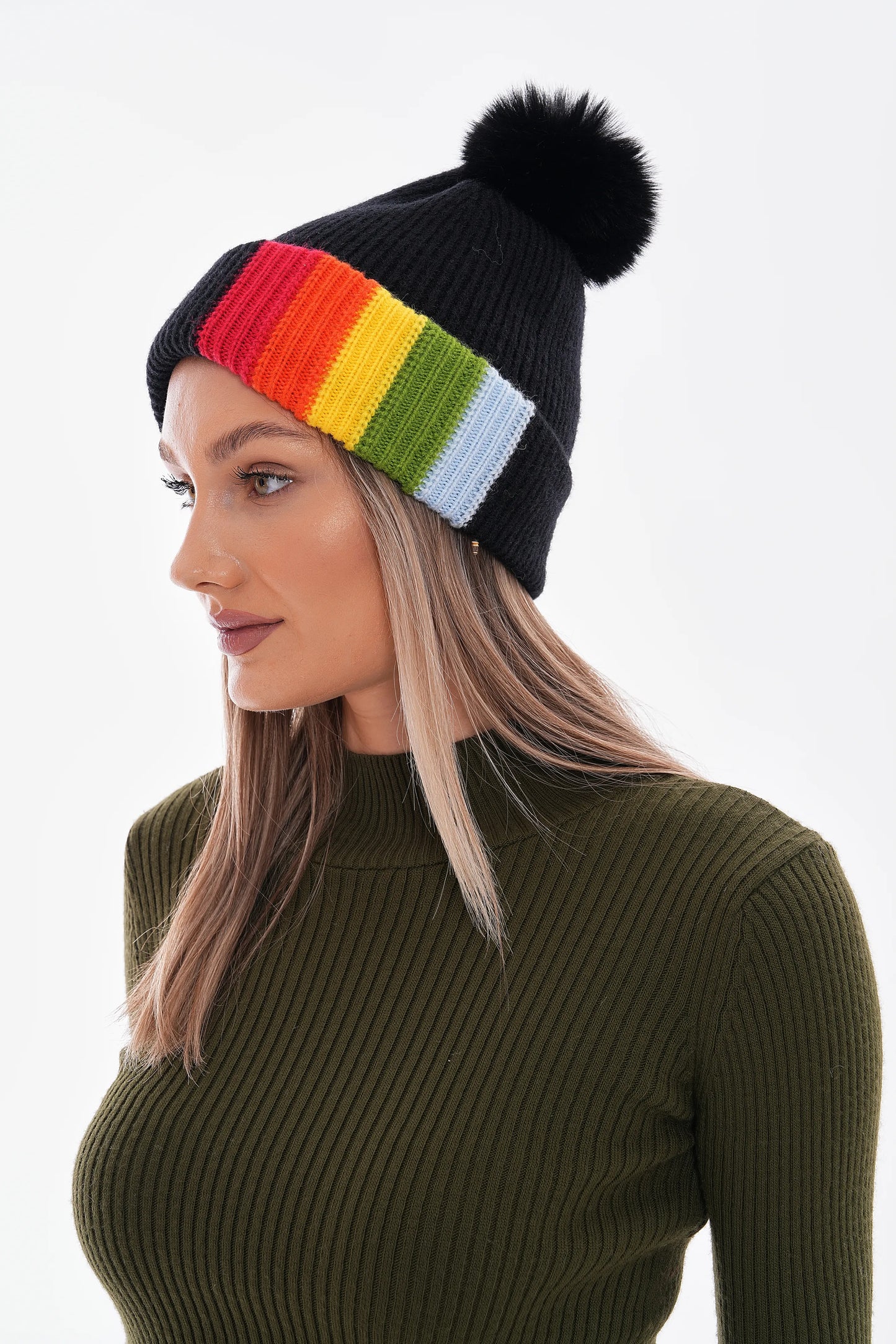 Wintermütze - Mit Streifen