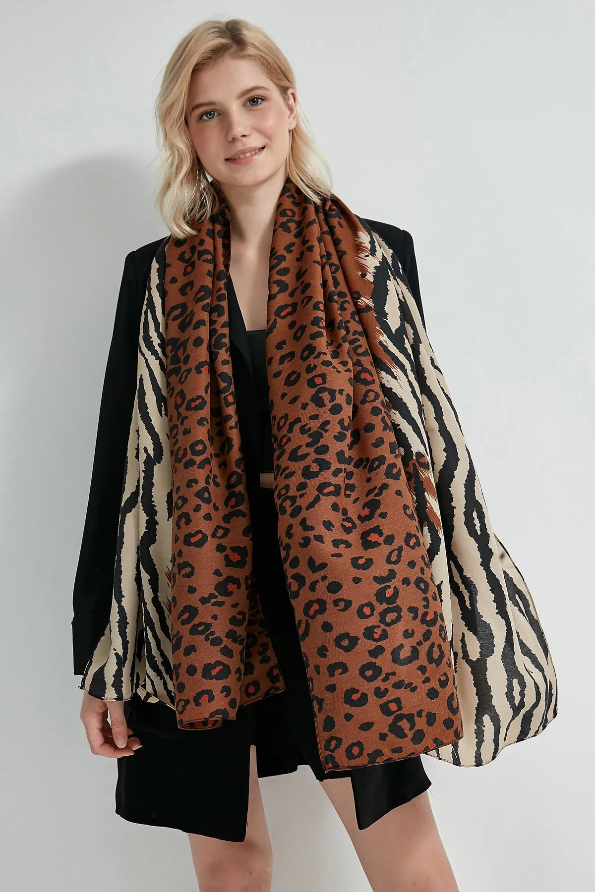 Schal - Leopardmuster