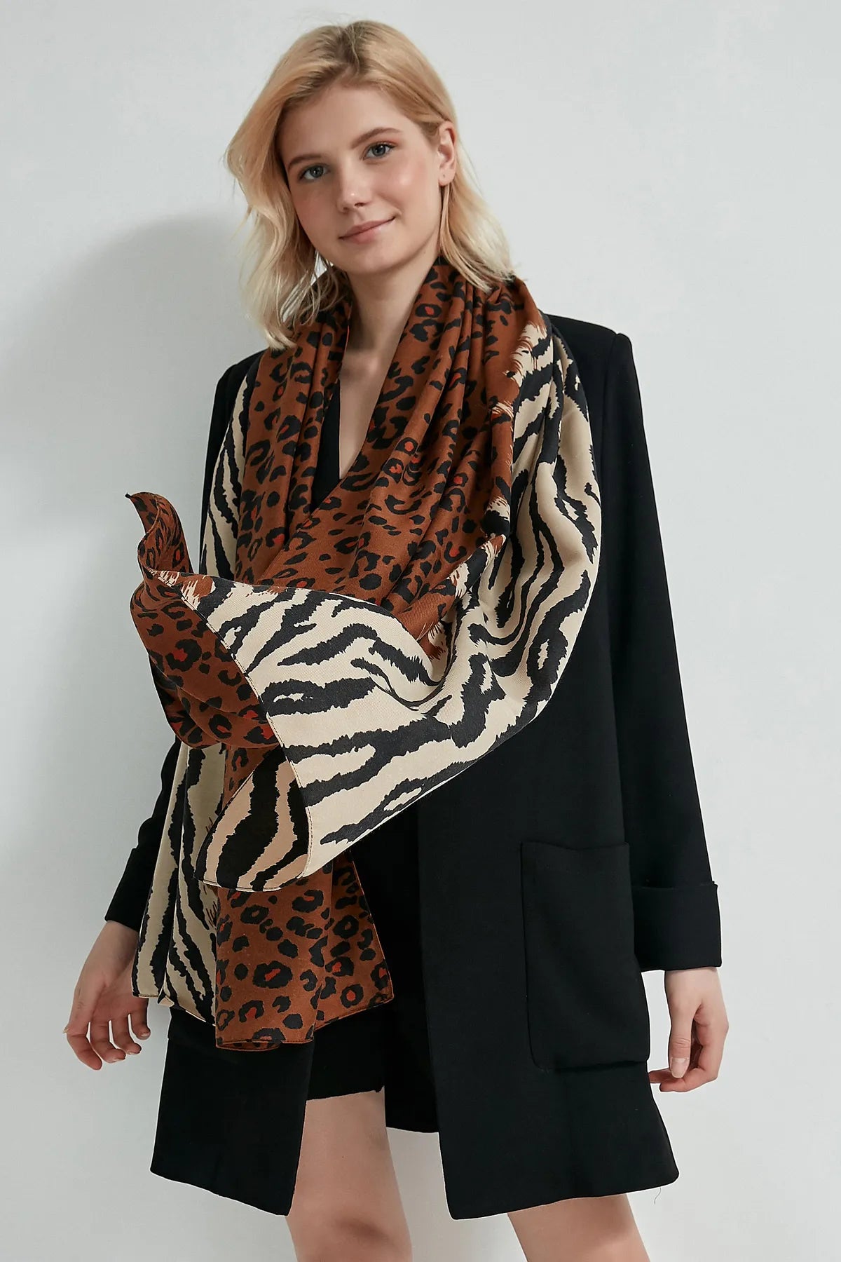 Schal - Leopardmuster