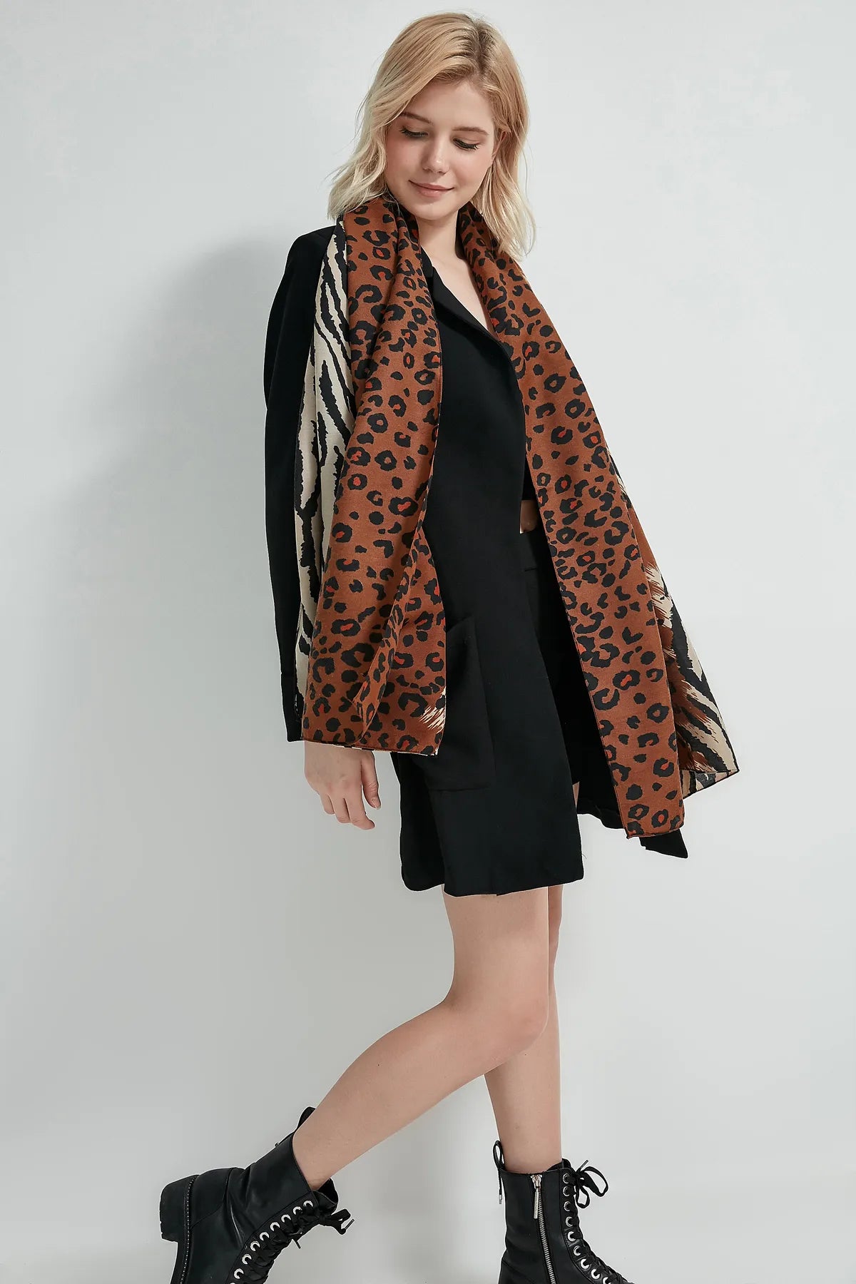 Schal - Leopardmuster